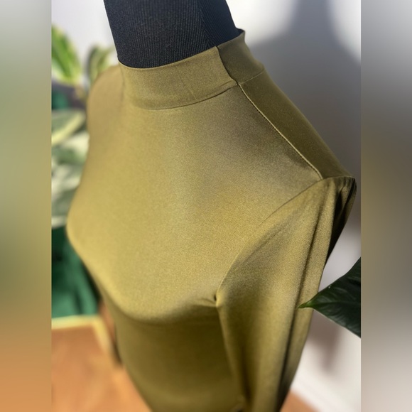 M Boutique, Seven Sisters, Long Sleeved Body Suit, Olive Green, Large - Picture 4 of 8